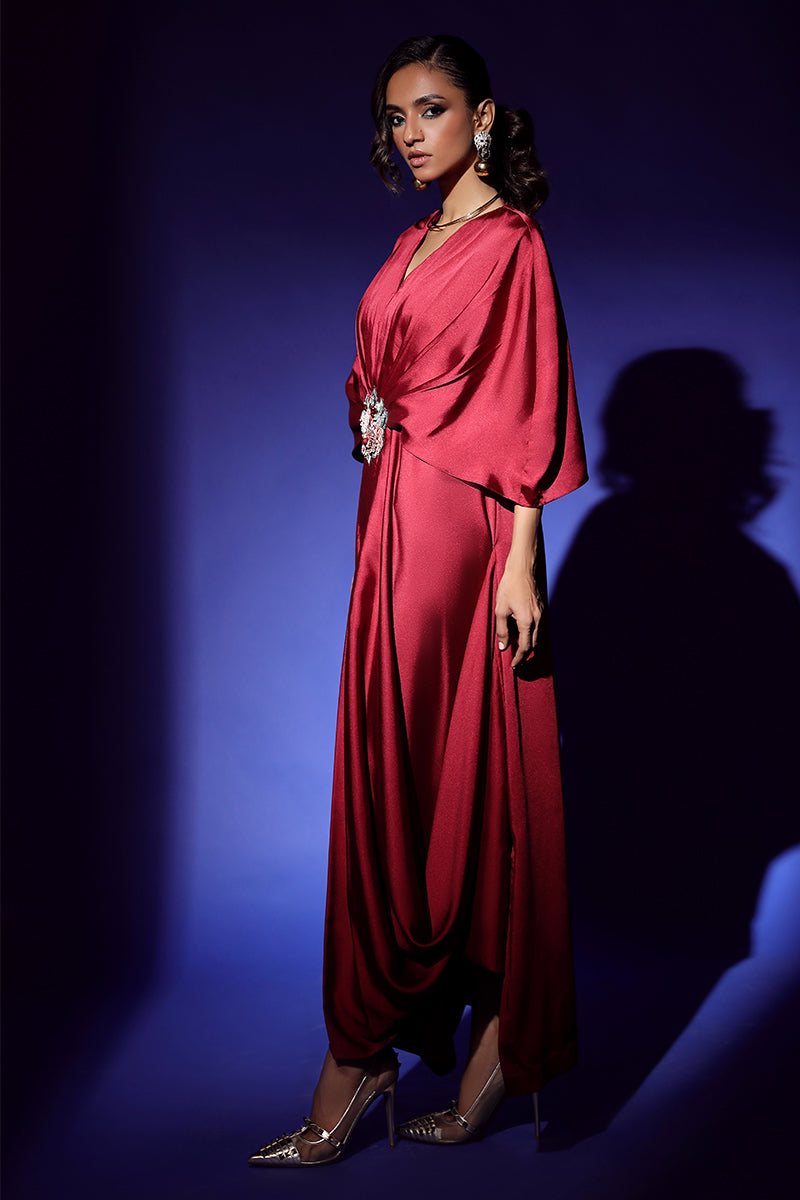 Wardha Saleem | Luxury Pret Fusion Wear | VEGA DRAPE (2PC) - Riwayat-e-Khas
