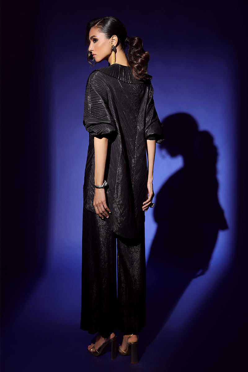 Wardha Saleem | Luxury Pret Fusion Wear | NOIR (3PC) - Riwayat-e-Khas