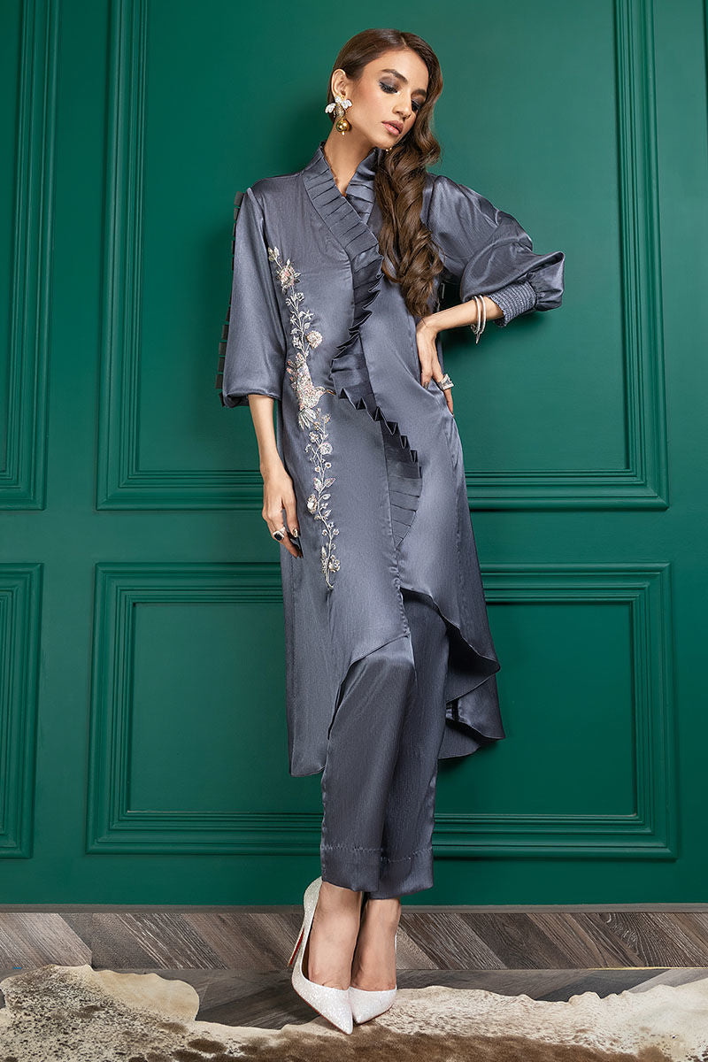 Wardha Saleem | Luxury Pret Fusion Wear | WS22-031 - Riwayat-e-Khas