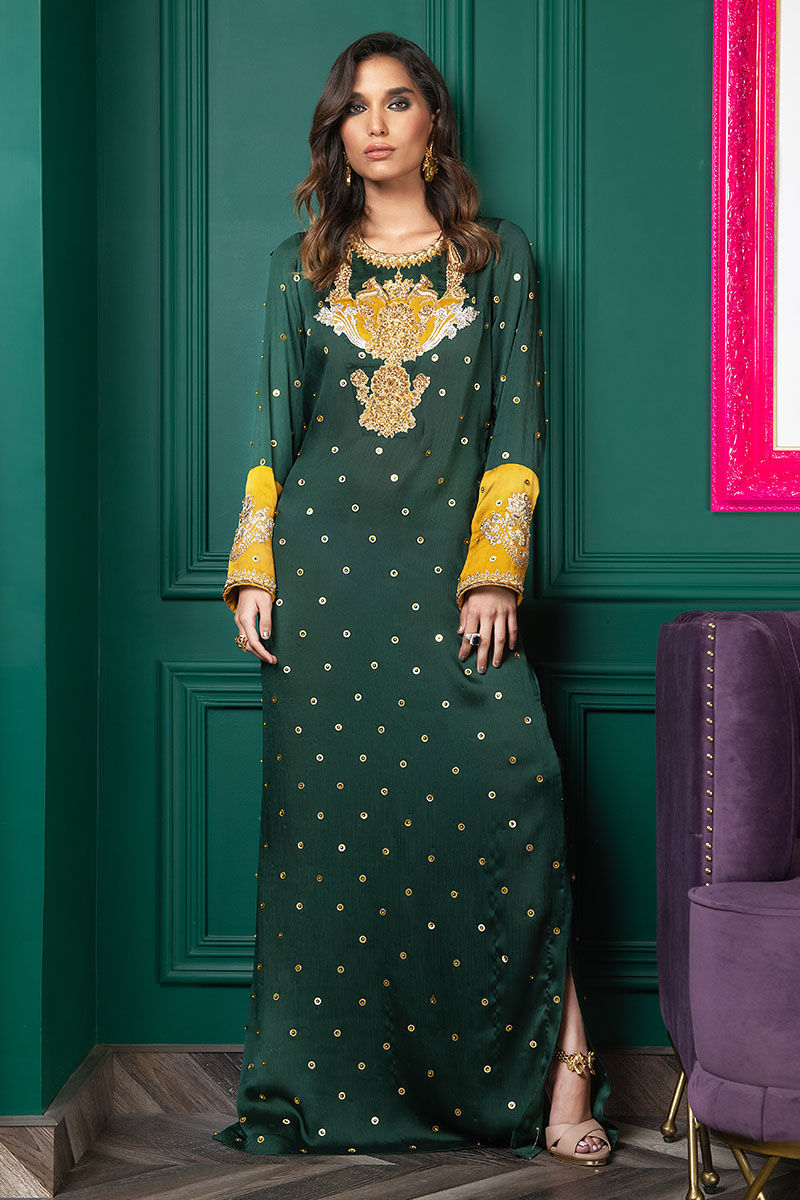 Wardha Saleem | Luxury Pret Fusion Wear | WS22-034 - Riwayat-e-Khas