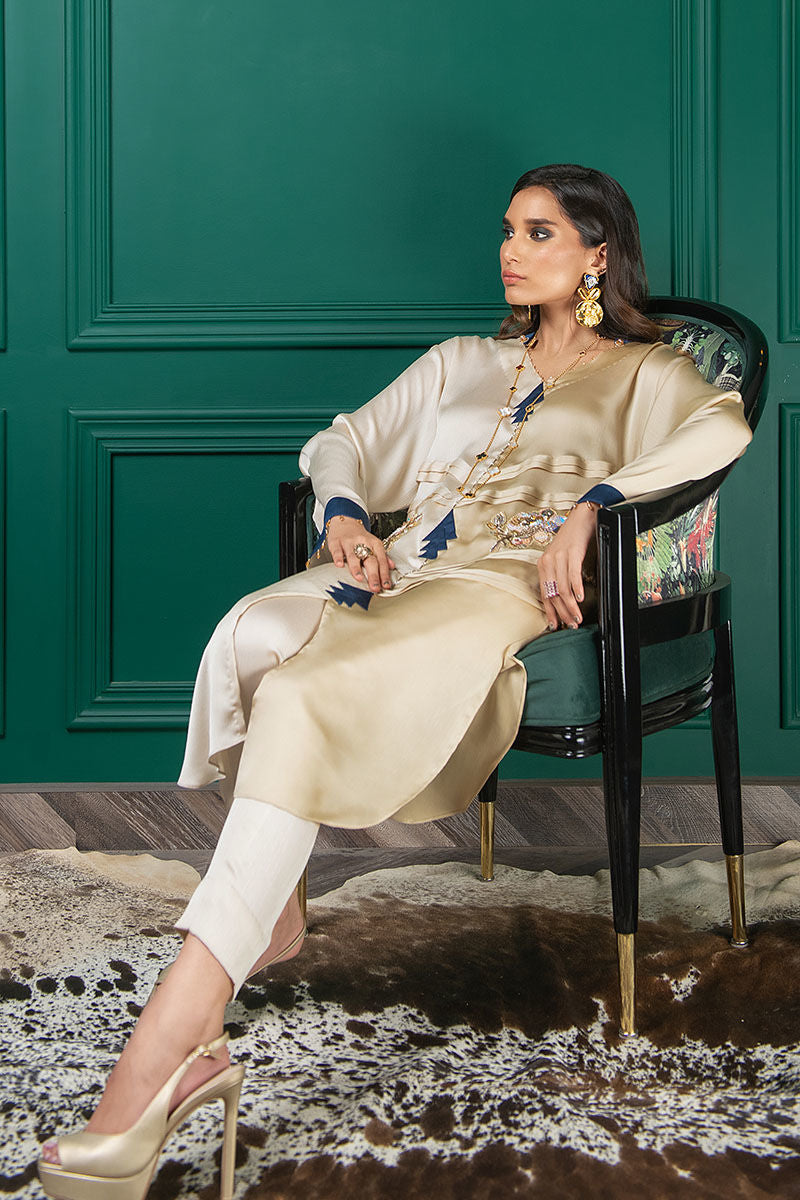 Wardha Saleem | Luxury Pret Fusion Wear | WS22-033 - Riwayat-e-Khas