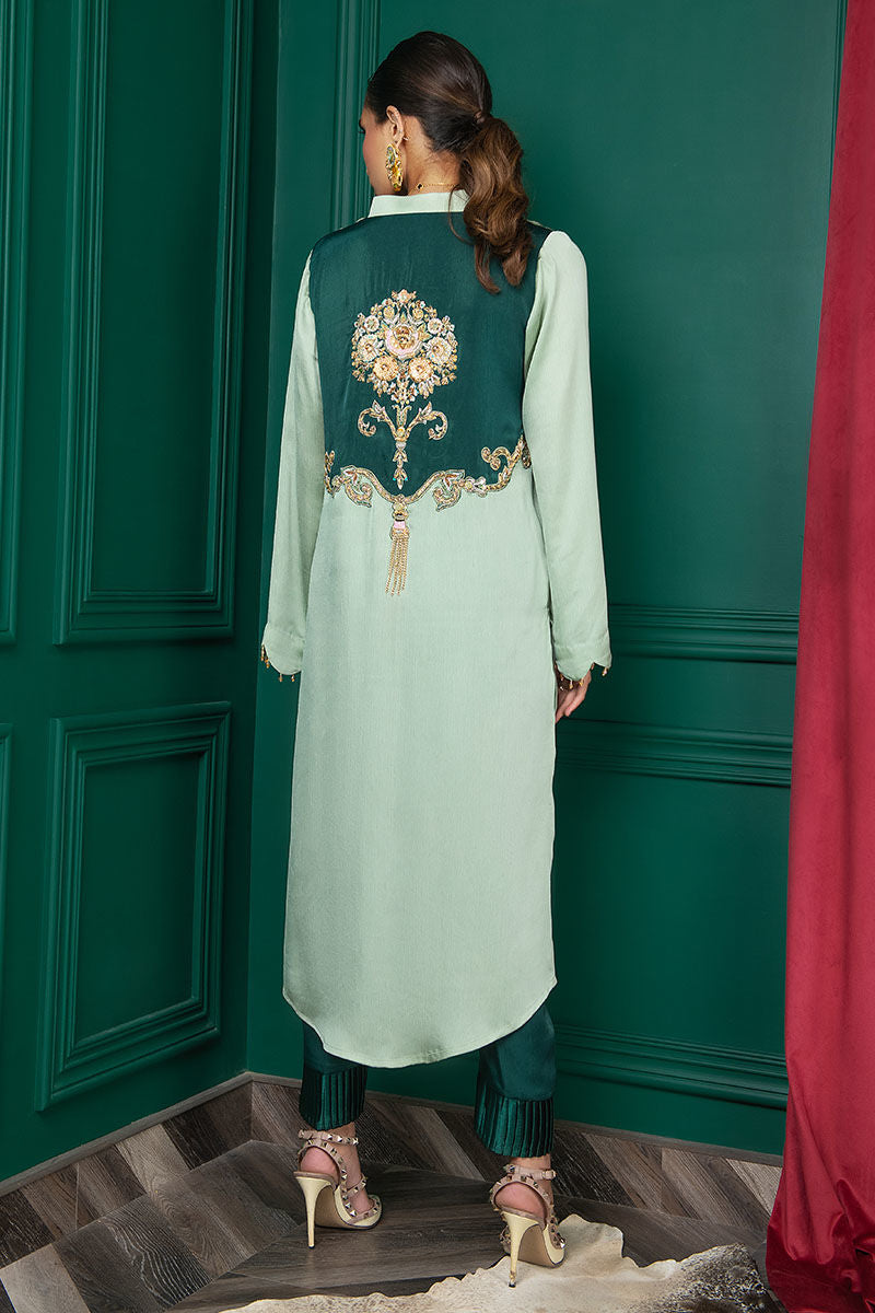 Wardha Saleem | Luxury Pret Fusion Wear | WS22-028 - Riwayat-e-Khas