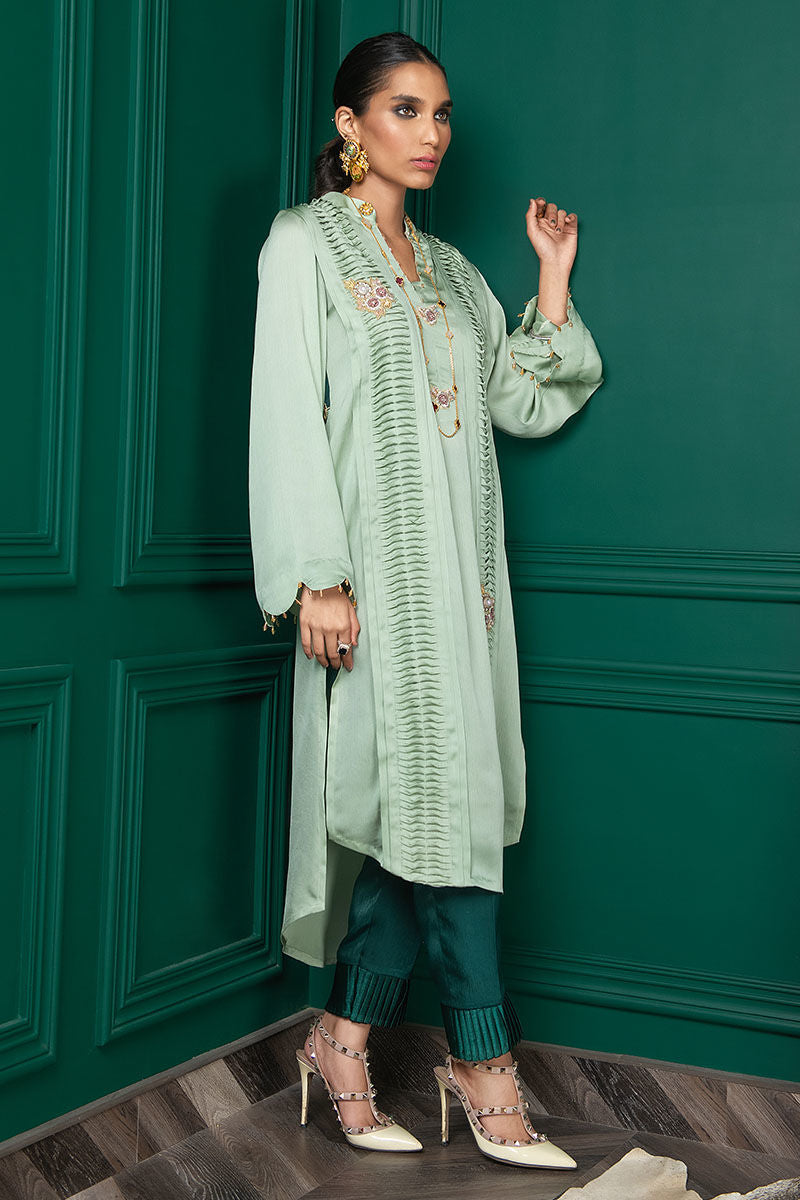 Wardha Saleem | Luxury Pret Fusion Wear | WS22-028 - Riwayat-e-Khas