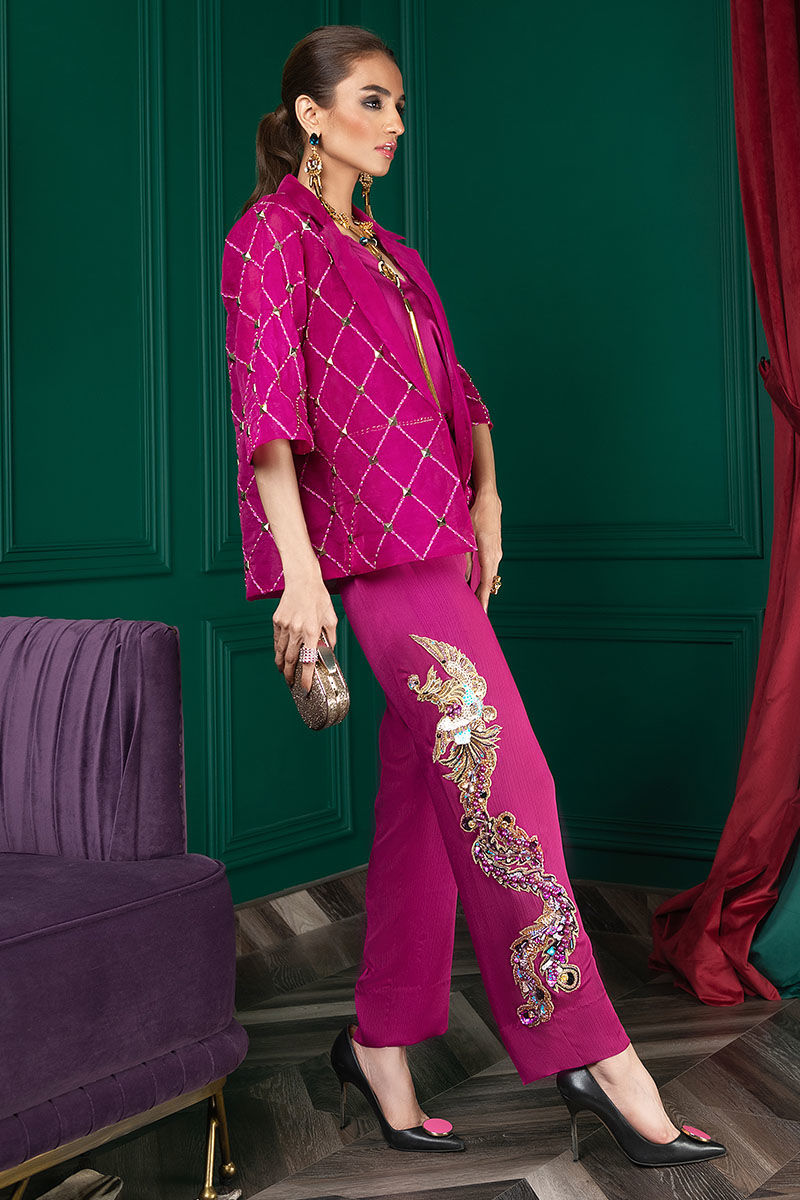 Wardha Saleem | Luxury Pret Fusion Wear | WS22-027 - Riwayat-e-Khas