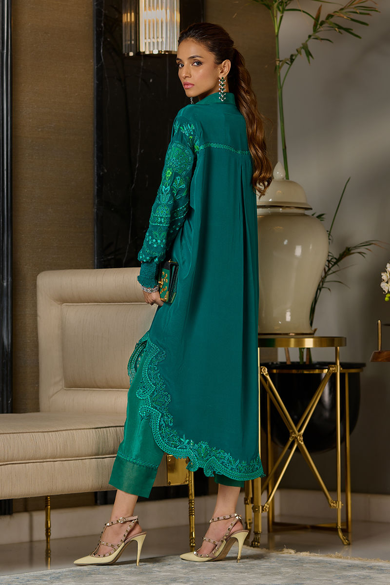 Wardha Saleem | Luxury Pret Traditional Wear | EMERALD - Riwayat-e-Khas
