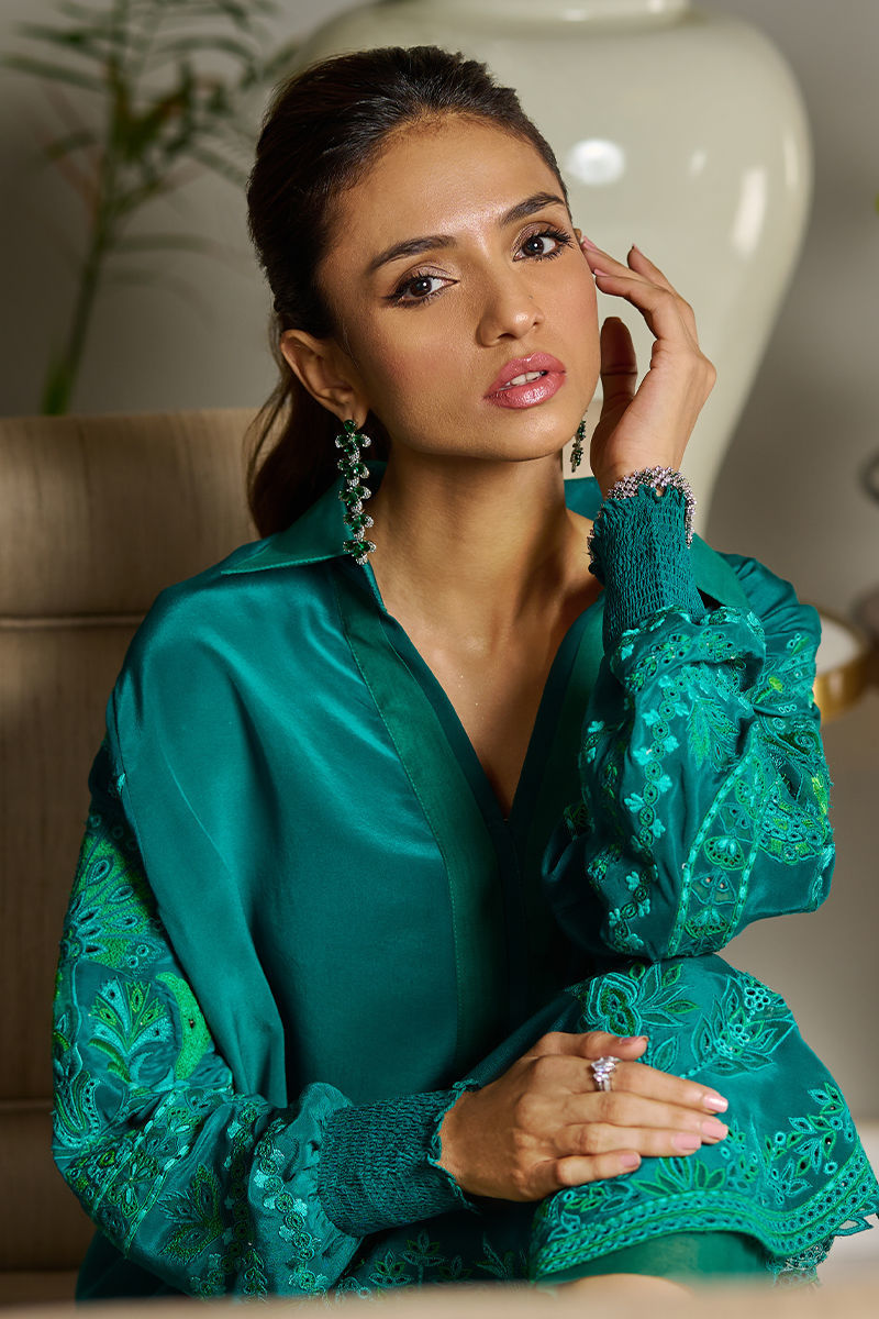 Wardha Saleem | Luxury Pret Traditional Wear | EMERALD - Riwayat-e-Khas