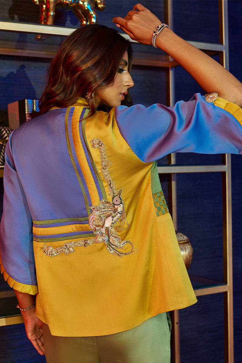 Wardha Saleem | Luxury Pret Fusion Wear | HUMMING BIRD JUMPSUIT - Riwayat-e-Khas