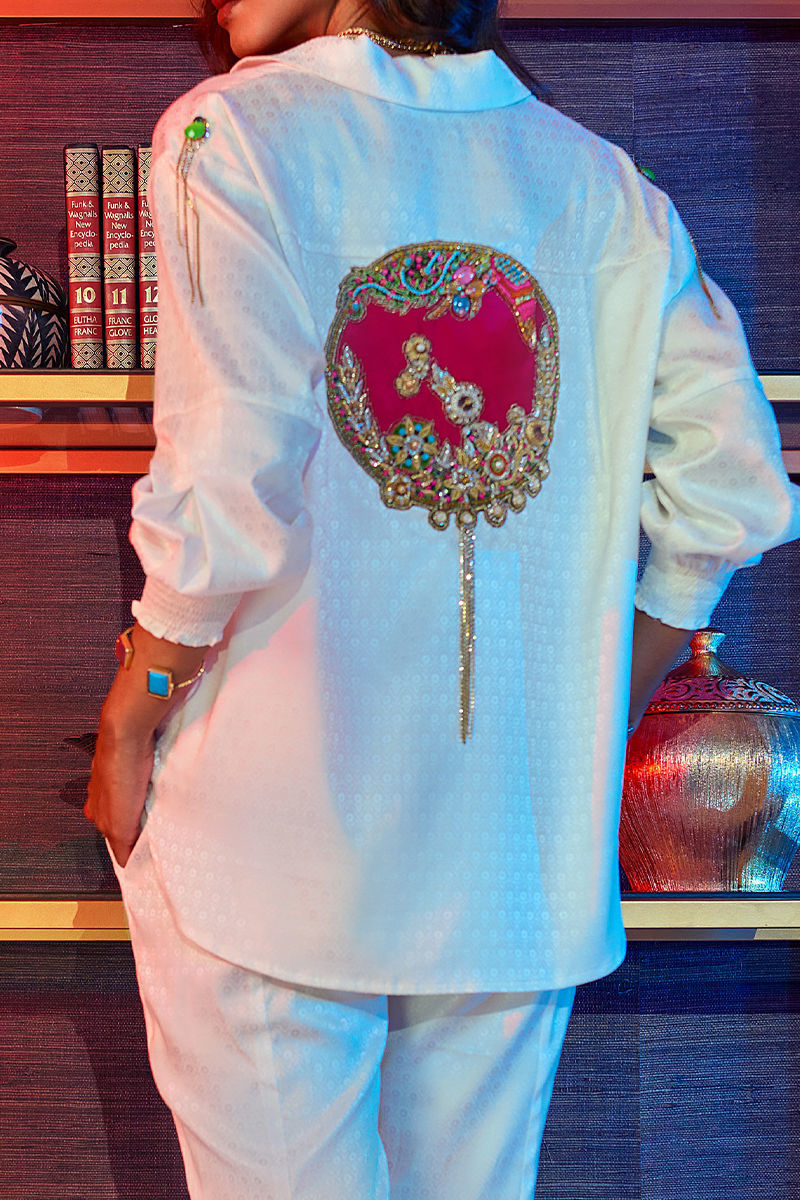 Wardha Saleem | Luxury Pret Fusion Wear | GOSSIP GIRL ?????? WHITE CO-ORD SET - Riwayat-e-Khas