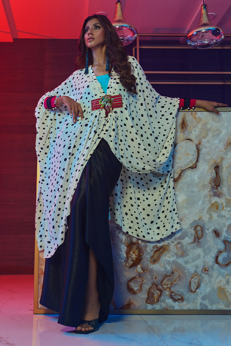 Wardha Saleem | Luxury Pret Fusion Wear | HOT SPOT?????? 3PC FORMAL DRAPE - Riwayat-e-Khas