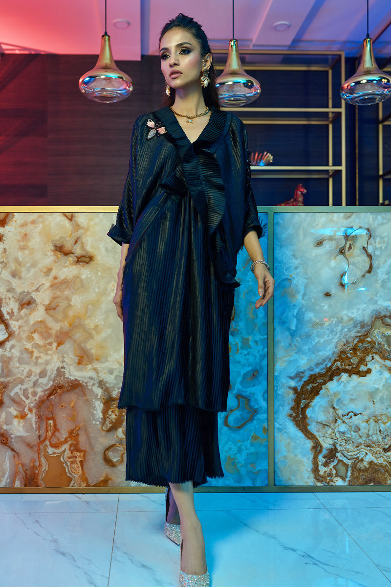 Wardha Saleem | Luxury Pret Fusion Wear | ENVY ?????? 3PC CORD SET - Riwayat-e-Khas