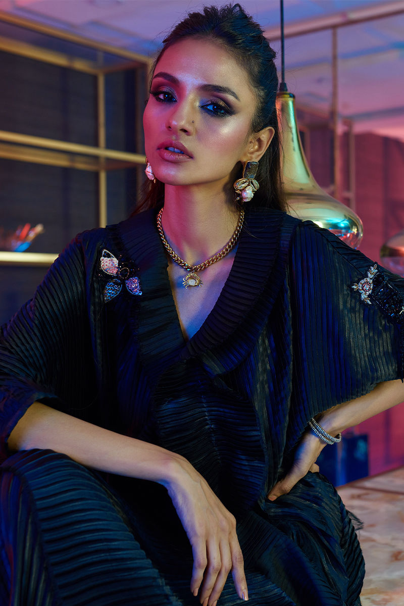 Wardha Saleem | Luxury Pret Fusion Wear | ENVY ?????? 3PC CORD SET - Riwayat-e-Khas