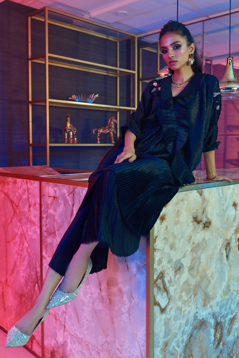 Wardha Saleem | Luxury Pret Fusion Wear | ENVY ?????? 3PC CORD SET - Riwayat-e-Khas