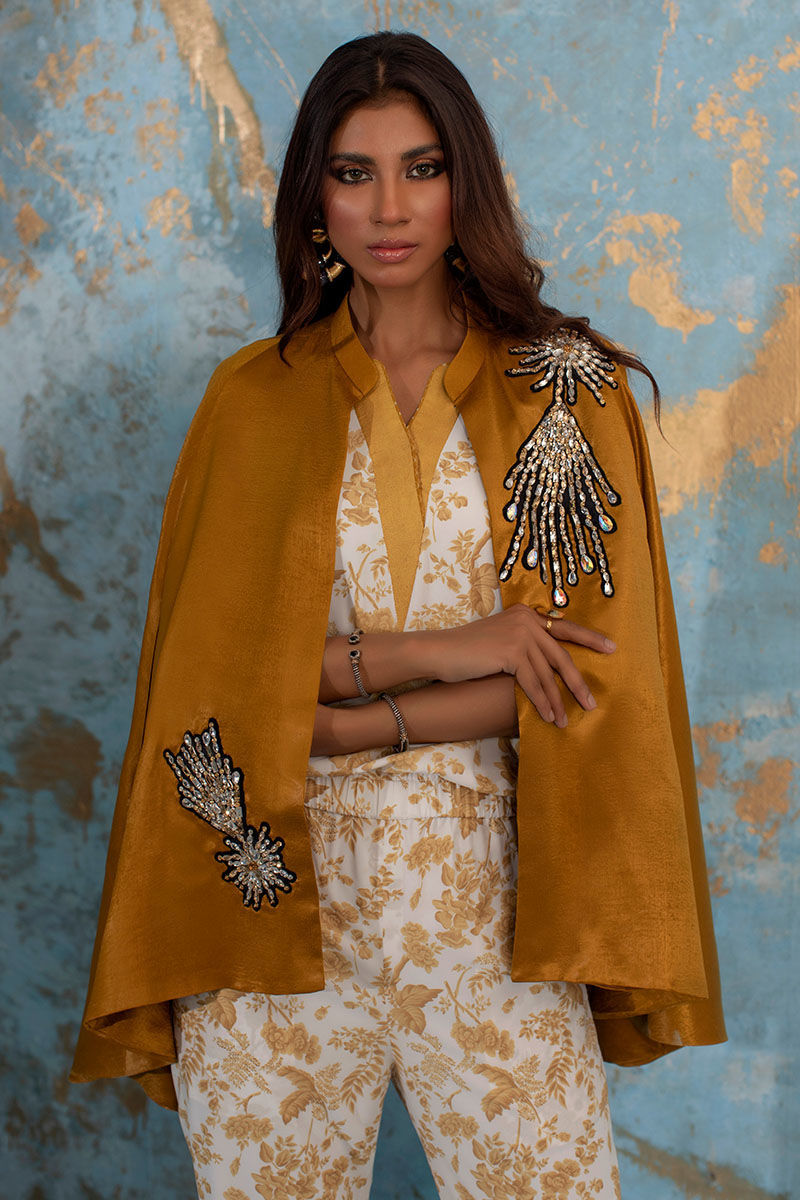 Wardha Saleem | Luxury Pret Fusion Wear | SUNSHINE - Riwayat-e-Khas