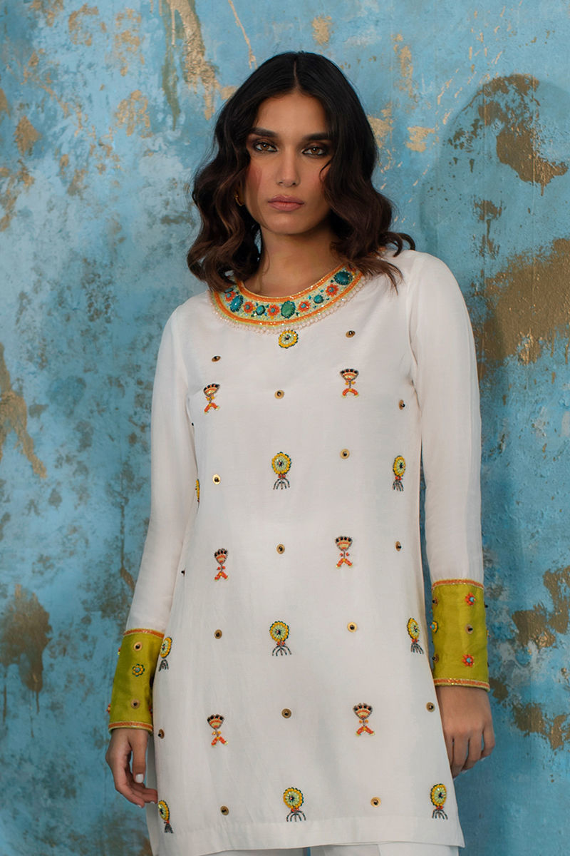 Wardha Saleem | Luxury Pret Fusion Wear | CALL ME NEON - Riwayat-e-Khas