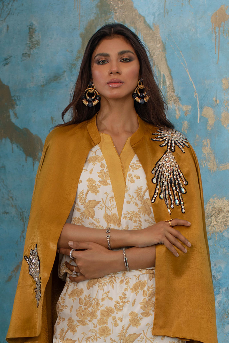 Wardha Saleem | Luxury Pret Fusion Wear | SUNSHINE - Riwayat-e-Khas