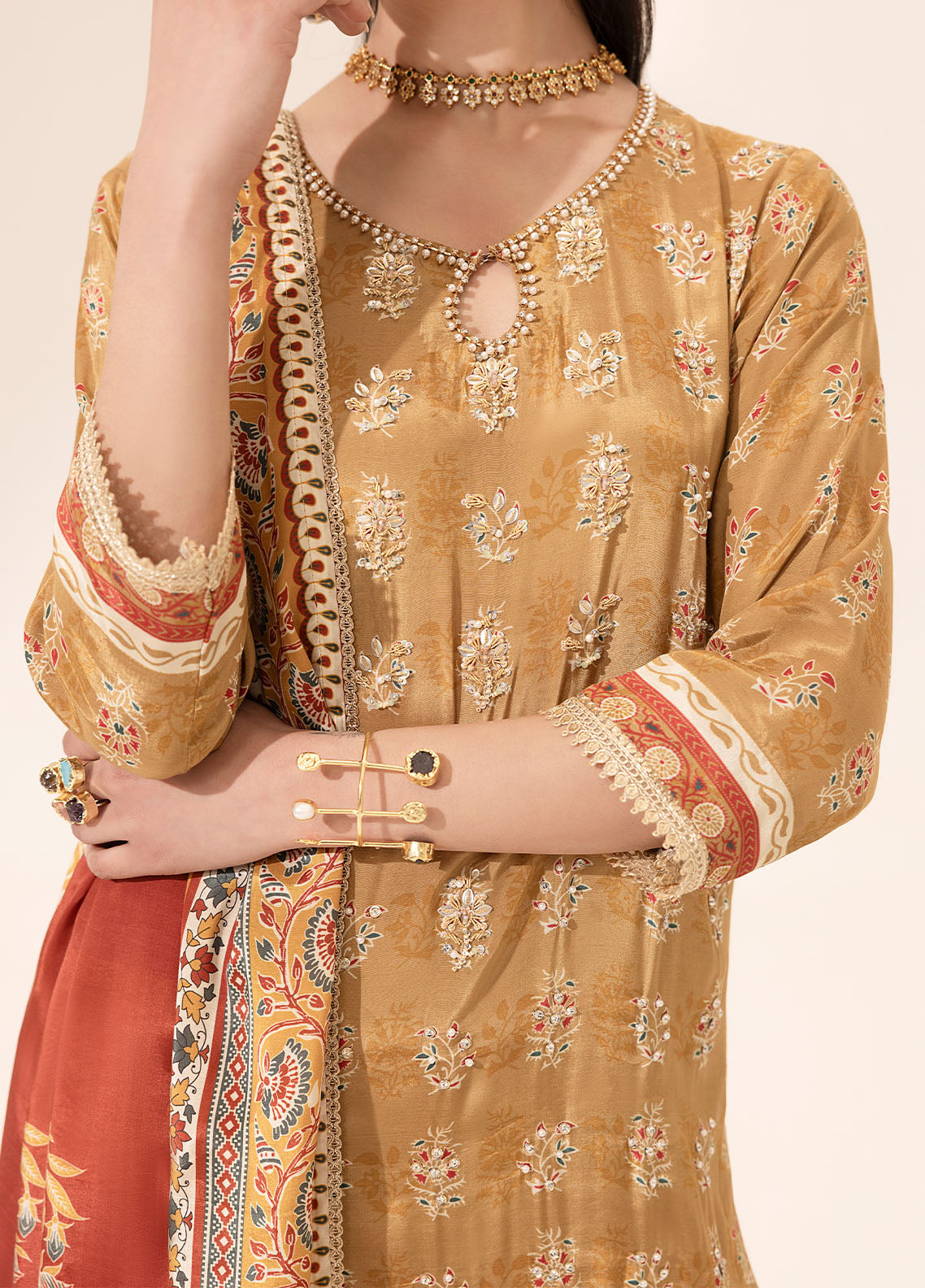 Sahane | Suay Silk Handwork Edit | CT-15002 MAYA - SUAY - Riwayat-e-Khas