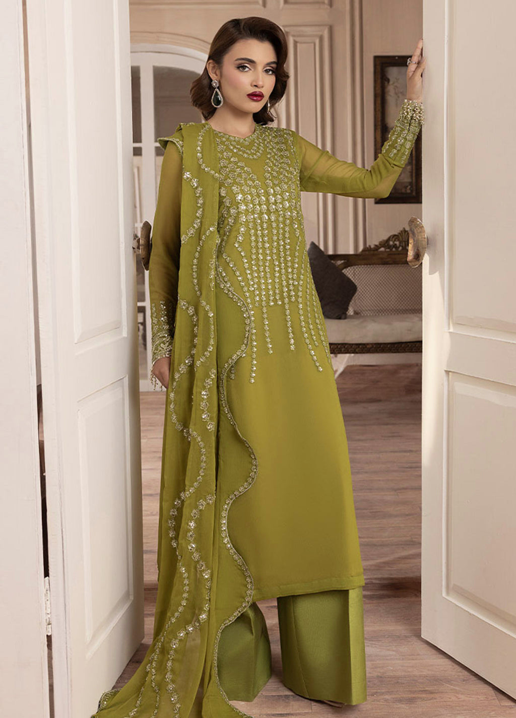 Sahane | Elyssa Festive Chiffon | CT-19001 Eve - ELYSSA - Riwayat-e-Khas