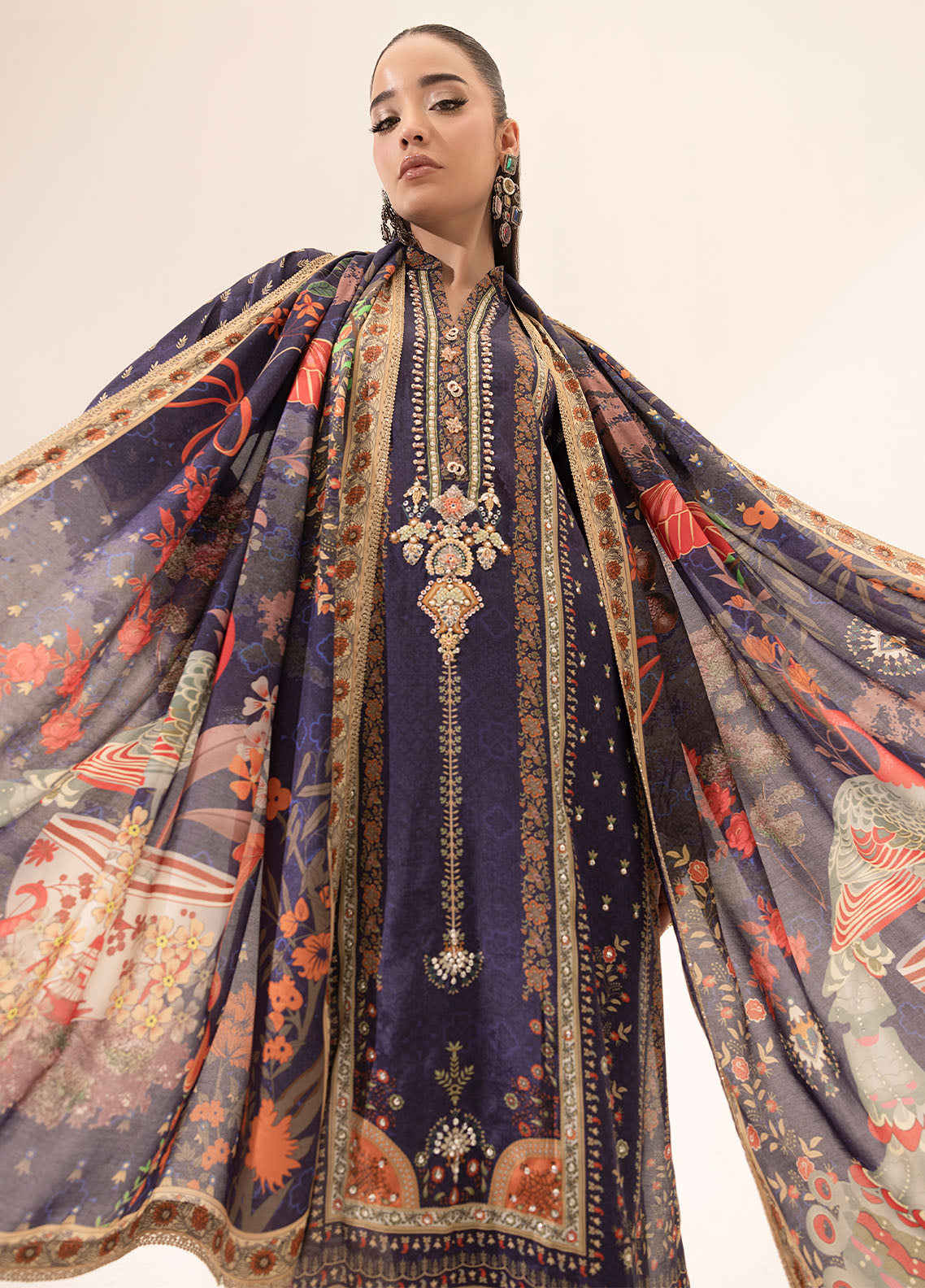 Sahane | Suay Silk Handwork Edit | CT-15006 ETHER - SUAY - Riwayat-e-Khas