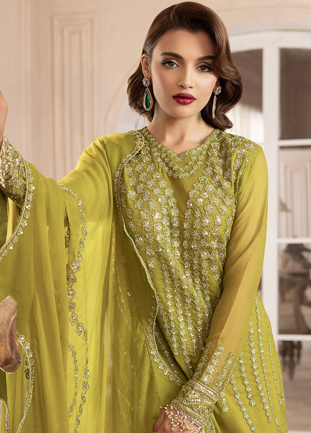 Sahane | Elyssa Festive Chiffon | CT-19001 Eve - ELYSSA - Riwayat-e-Khas