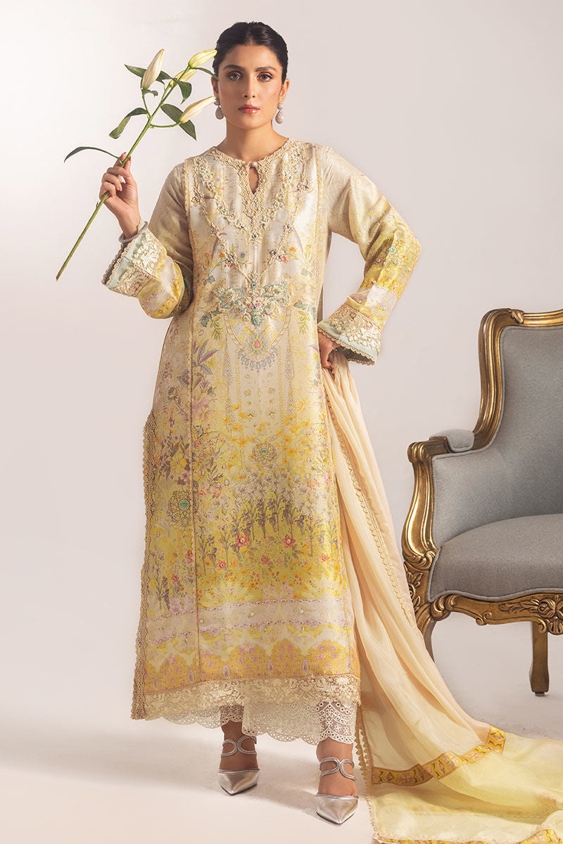Ansab Jahangir | Digital Silk | Alyssa Shirt and Dupatta