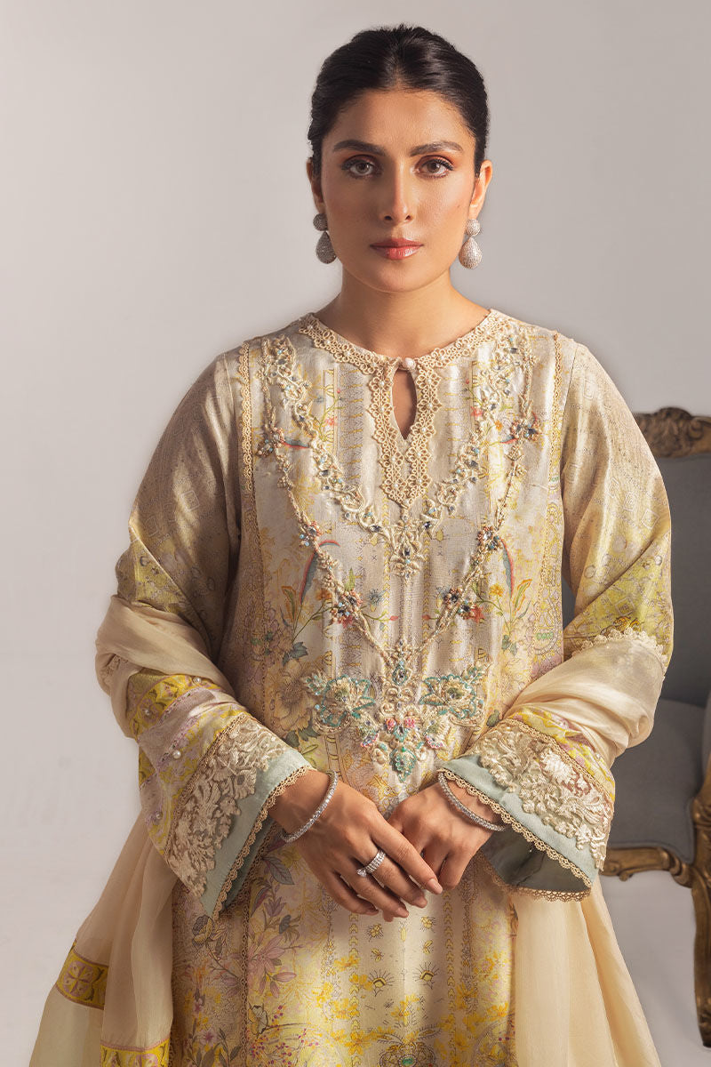 Ansab Jahangir | Digital Silk | Alyssa Shirt and Dupatta