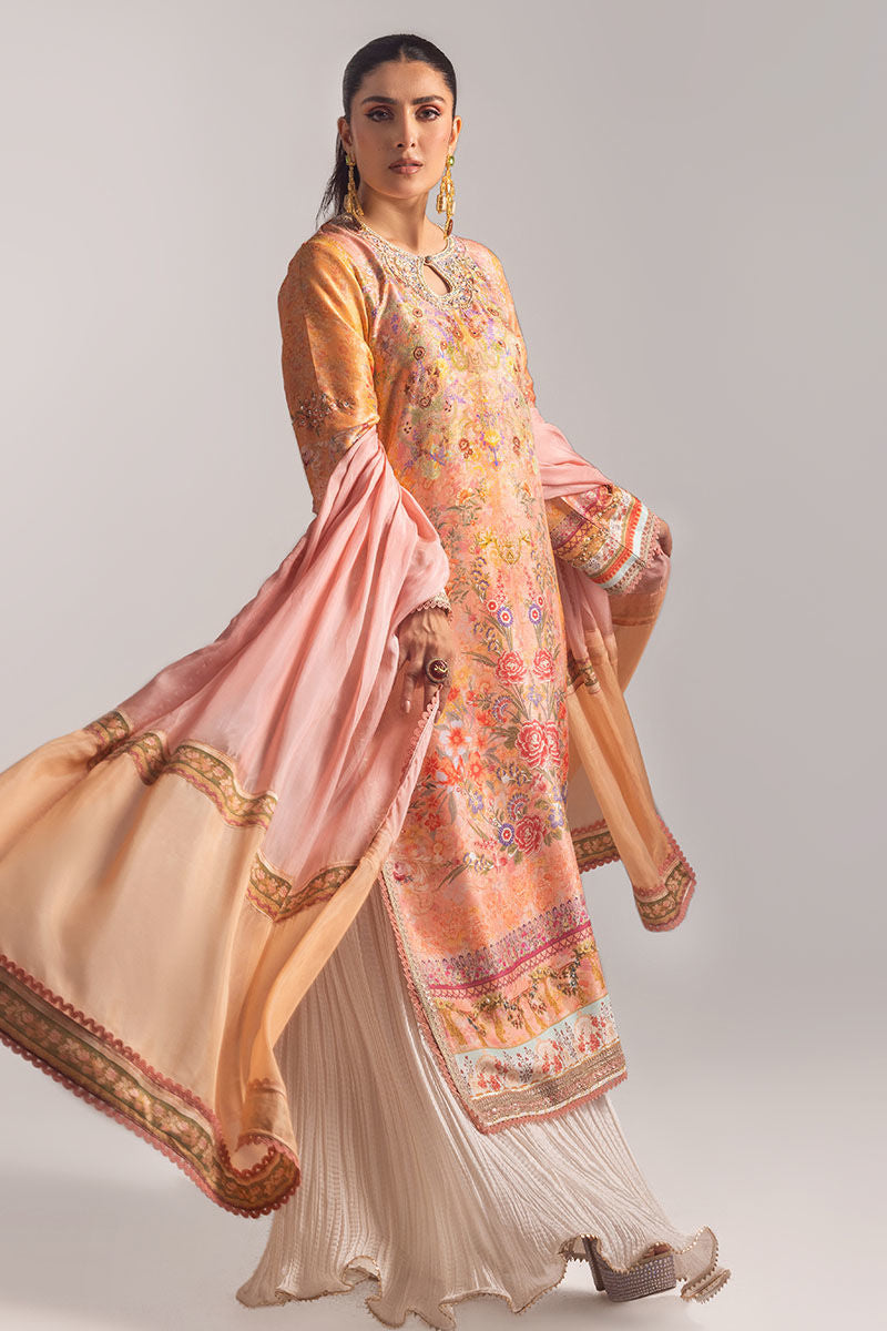 Ansab Jahangir | Digital Silk | Elora Shirt and Dupatta