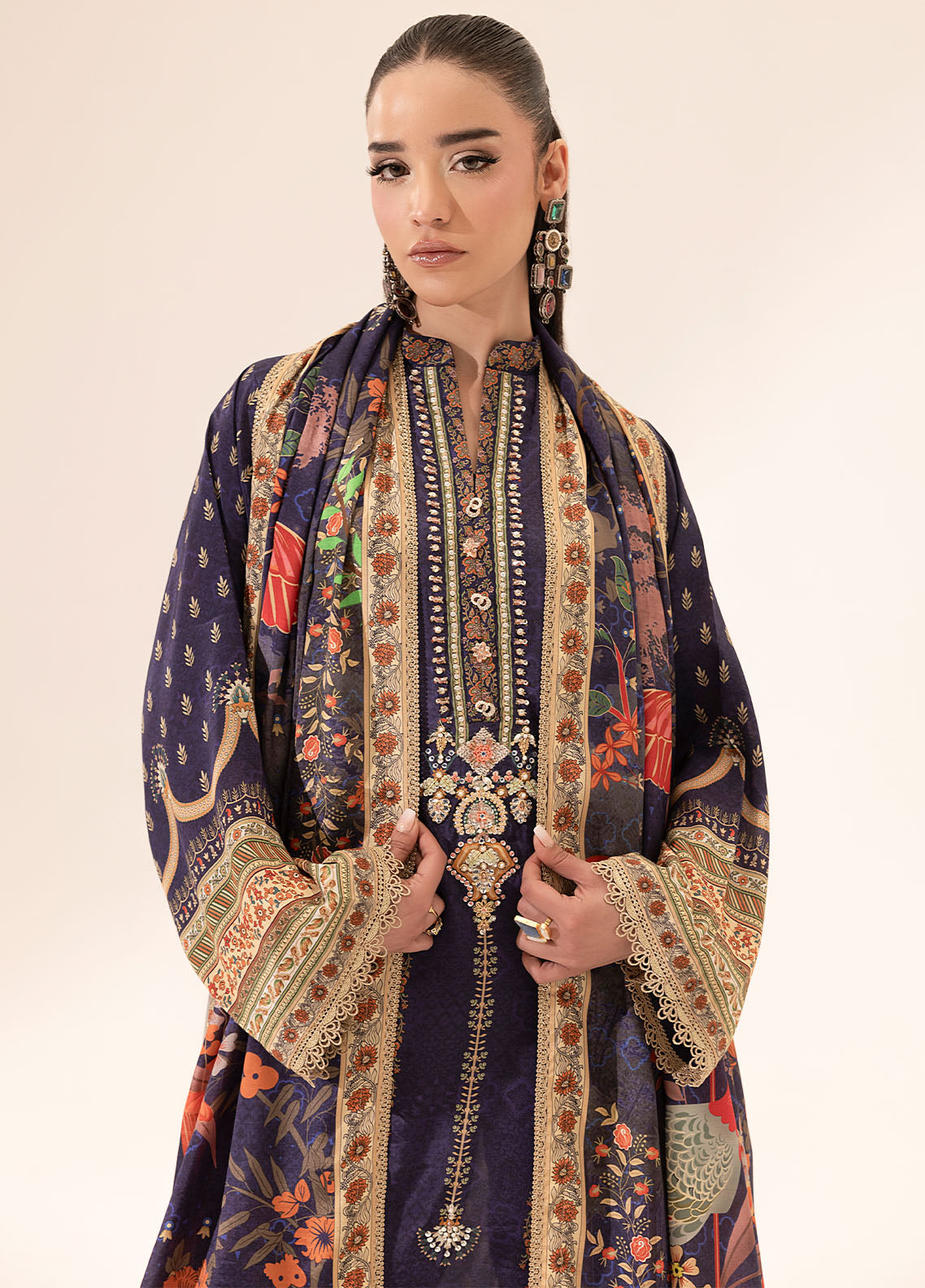 Sahane | Suay Silk Handwork Edit | CT-15006 ETHER - SUAY - Riwayat-e-Khas