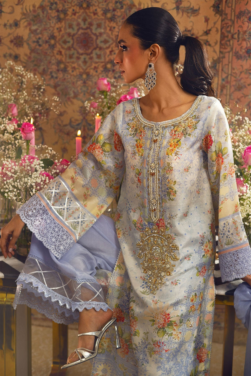 Annus Abrar | Lime Luxe Silk |  Elmira
