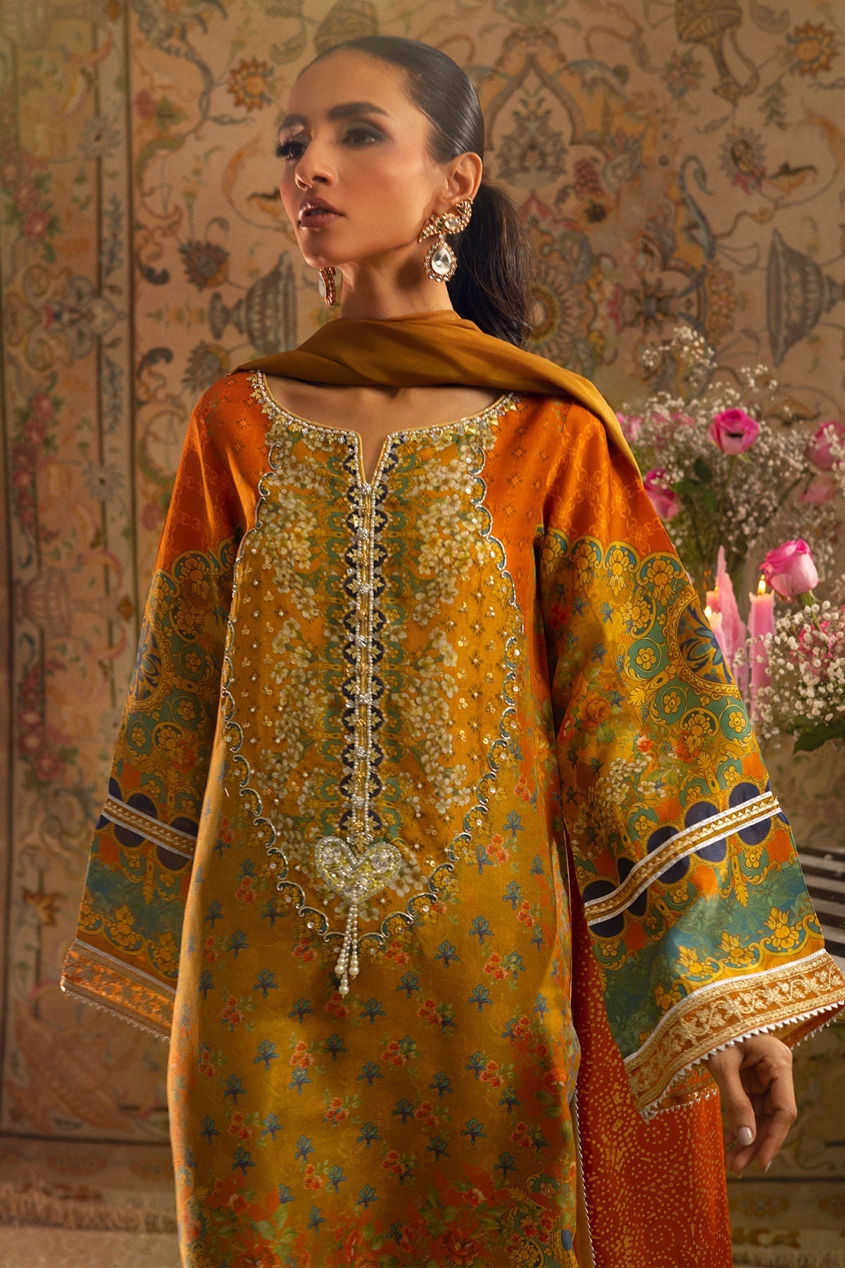 Annus Abrar | Lime Luxe Silk | Faina