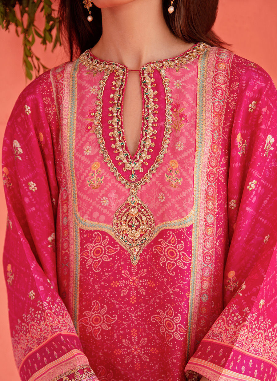 Farah Talib Aziz | Designer Picks 24 | ASHA MAGENTA SHIRT AND DUPATTA