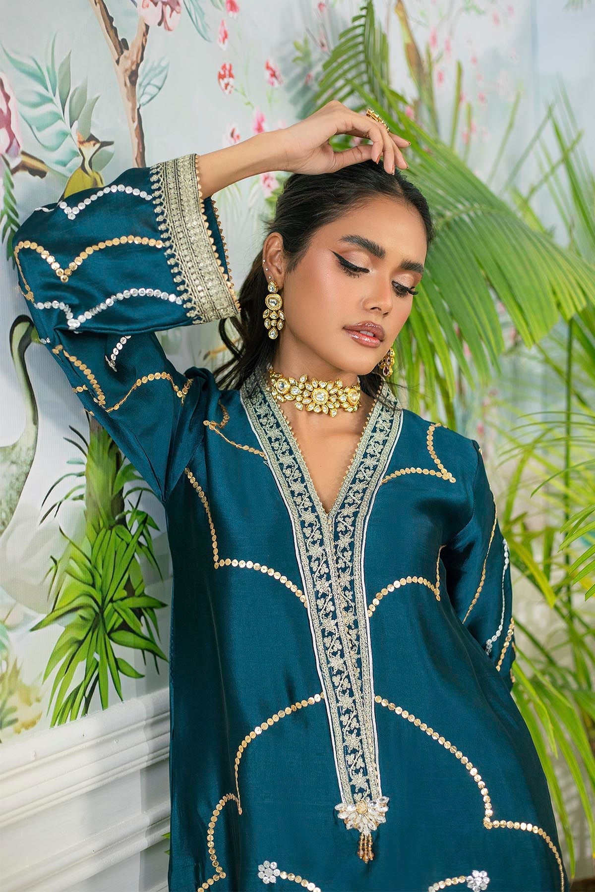 Annus Abrar | Sehr Eid Luxe | Izali Deep Teal