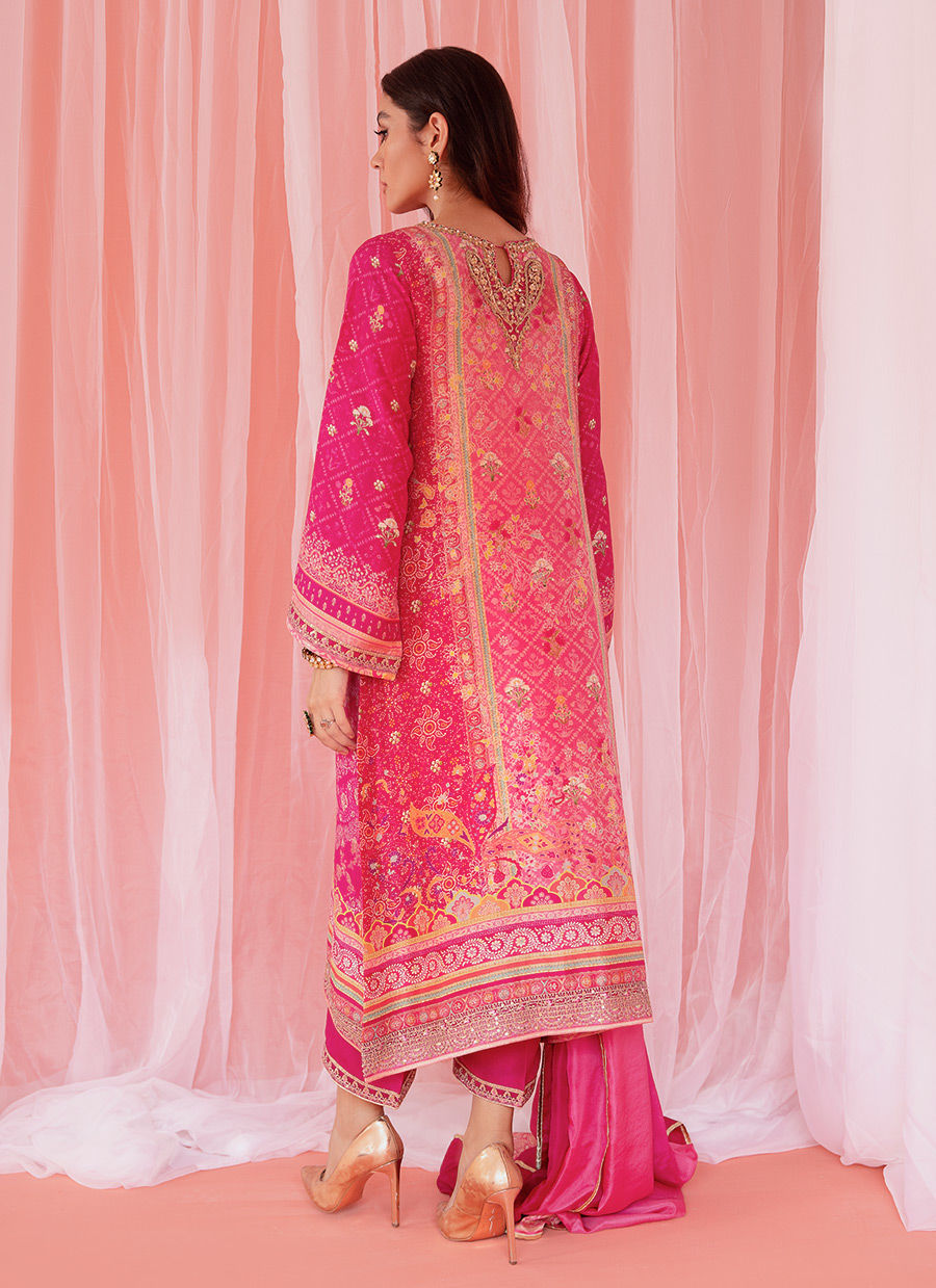 Farah Talib Aziz | Designer Picks 24 | ASHA MAGENTA SHIRT AND DUPATTA