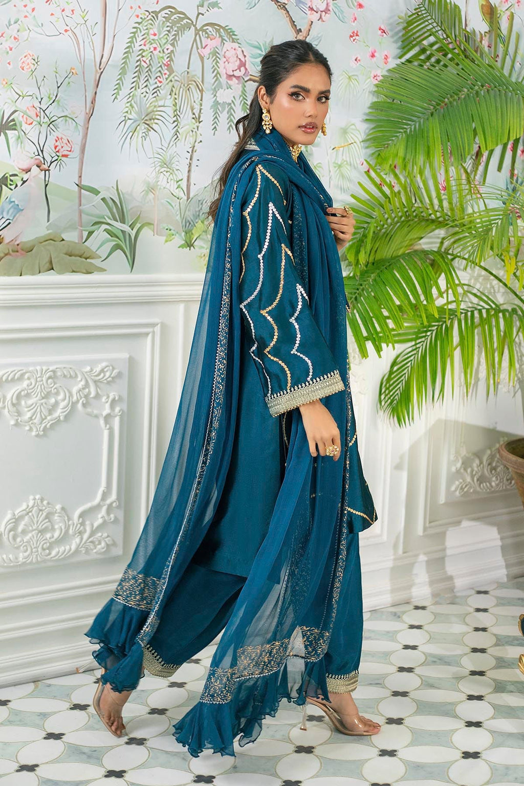 Annus Abrar | Sehr Eid Luxe | Izali Deep Teal