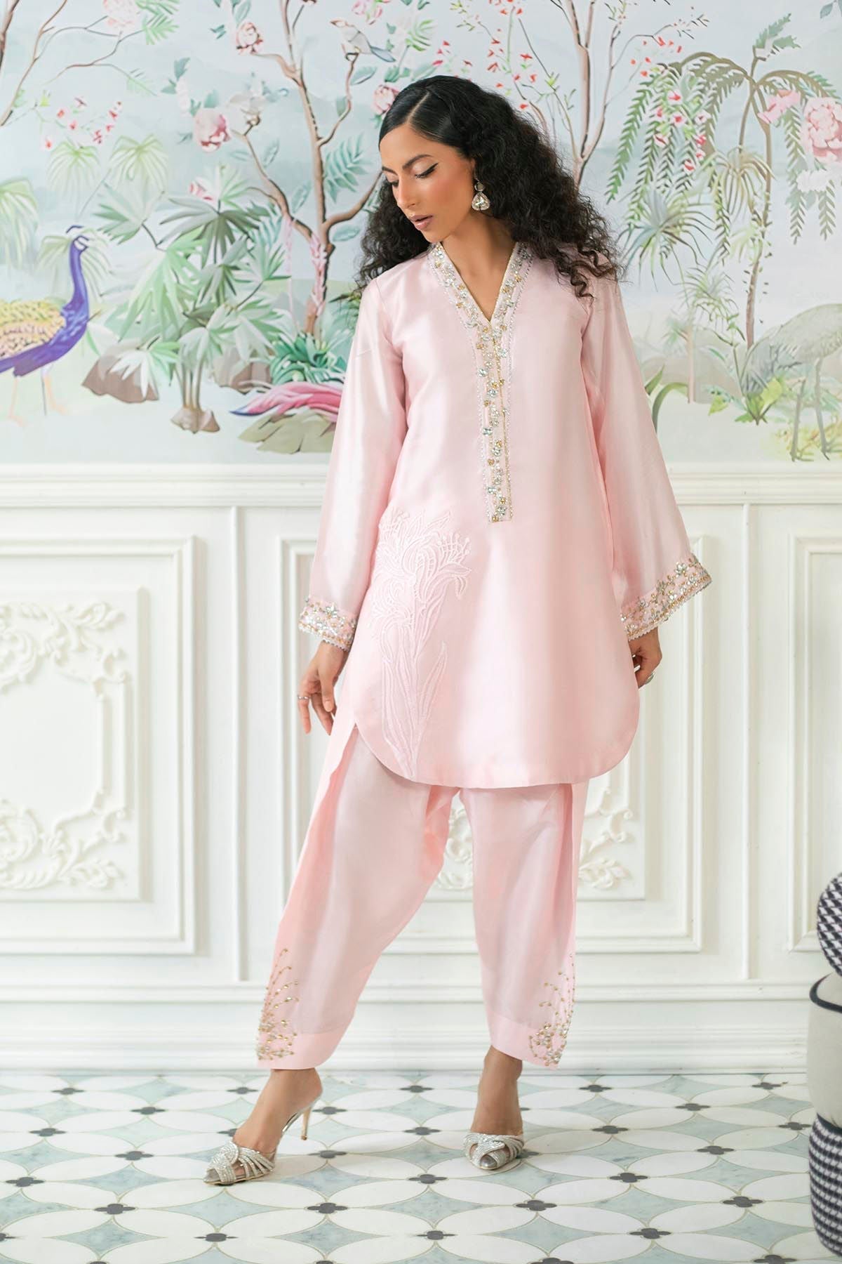 Annus Abrar | Sehr Eid Luxe | Melanie Rose Pink