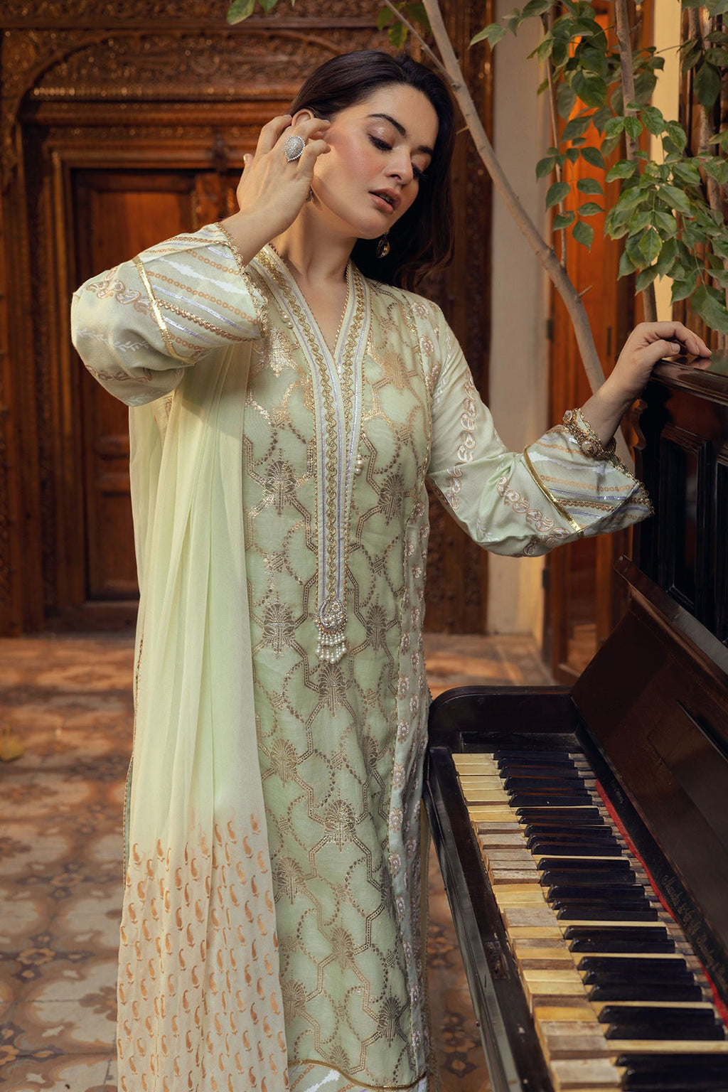 Annus Abrar | The Family Edit 26 | Sera - Shirt, Pants and Dupatta
