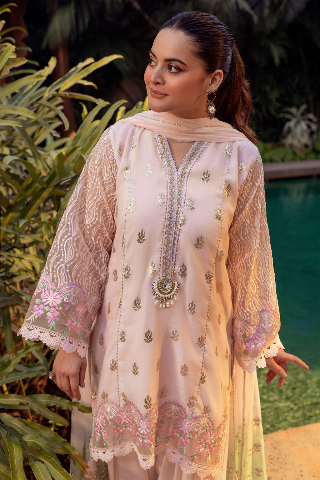 Annus Abrar | The Family Edit 26 | Limara - Shirt, Shalwar and Dupatta
