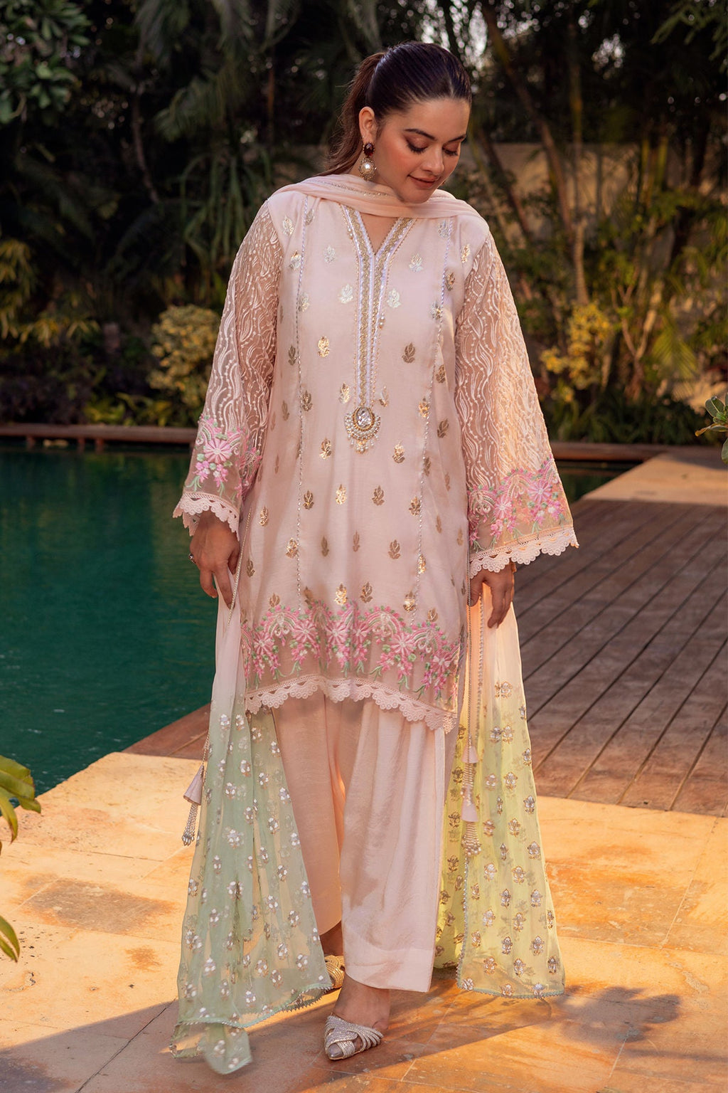 Annus Abrar | The Family Edit 26 | Limara - Shirt, Shalwar and Dupatta