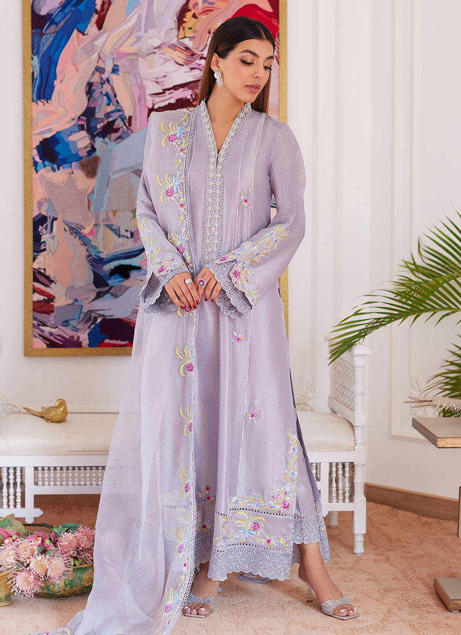 Farah Talib Aziz | Luna Eid Collection 24 | ODETTE SILVER GREY
