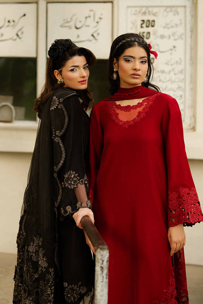 MNR | Chai Coffee Vol 5 - Eid Edit'26 | CHERRY RED WITH DUPATTA