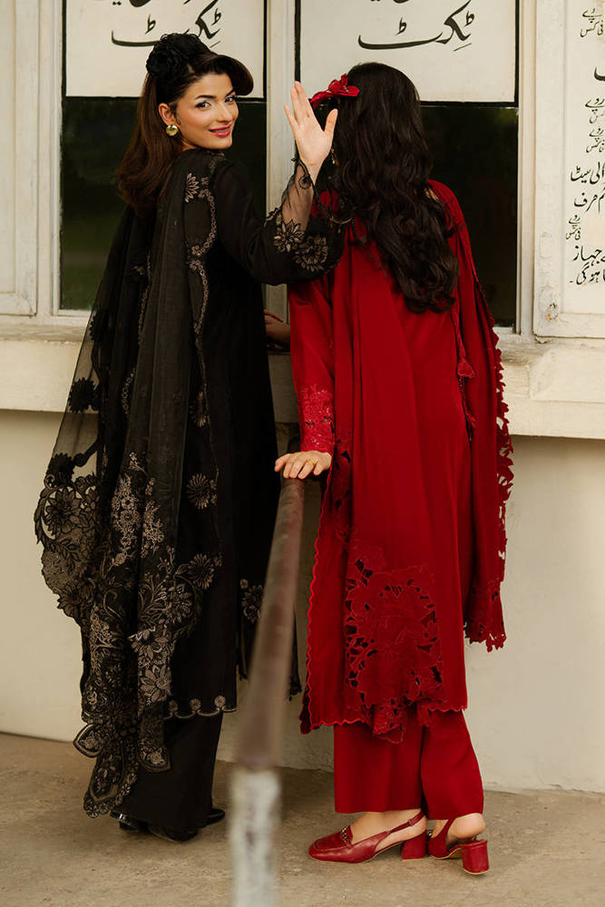 MNR | Chai Coffee Vol 5 - Eid Edit'26 | CHERRY RED WITH DUPATTA