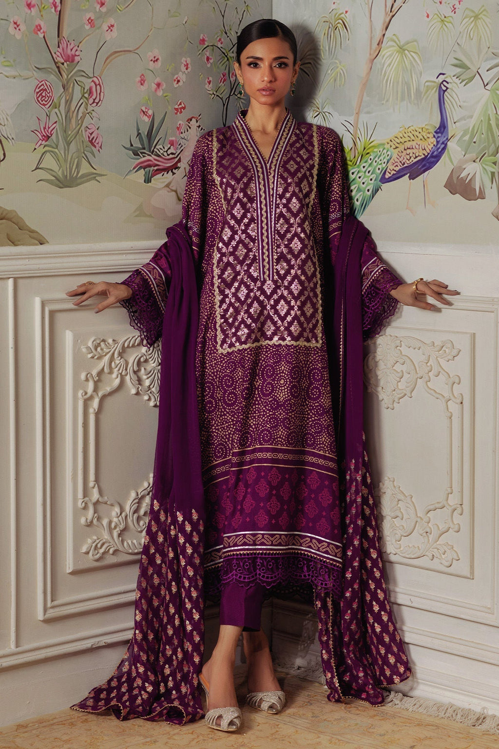Annus Abrar | Elemental Festive | Hurmia (Shirt, Pants and Dupatta)