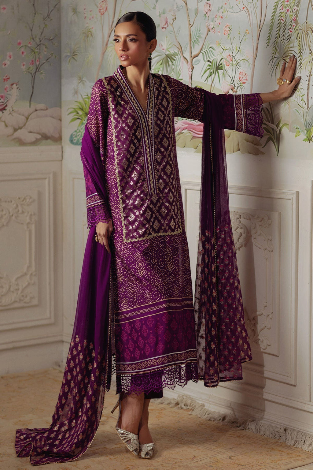 Annus Abrar | Elemental Festive | Hurmia (Shirt, Pants and Dupatta)