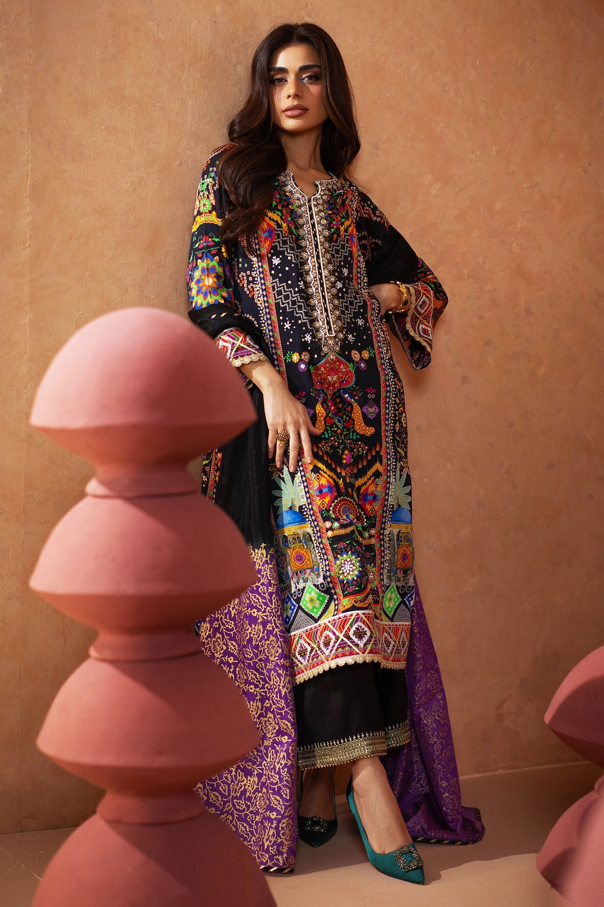 Annus Abrar | Lima Luxe Silk | Veda (Shirt and Dupatta)