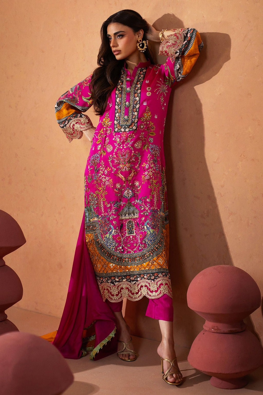 Annus Abrar | Lima Luxe Silk | Yamina (Shirt and Pants)