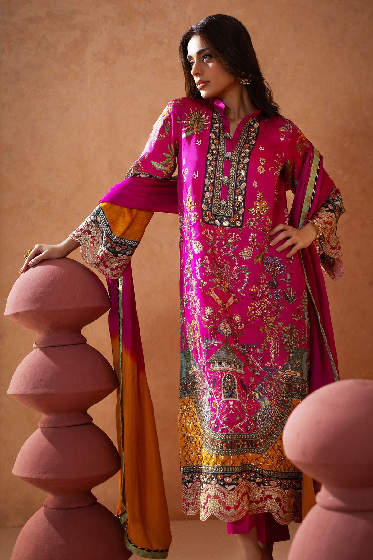 Annus Abrar | Lima Luxe Silk | Yamina (Shirt and Pants)