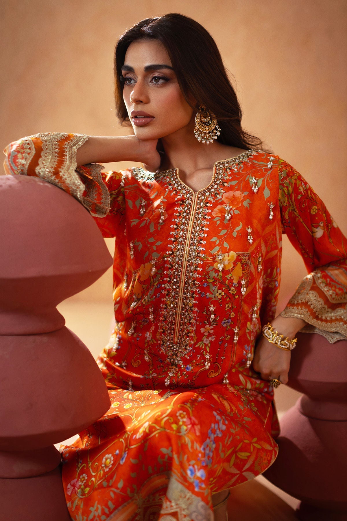 Annus Abrar | Lima Luxe Silk | Urisha (Shirt, Pants and Dupatta)