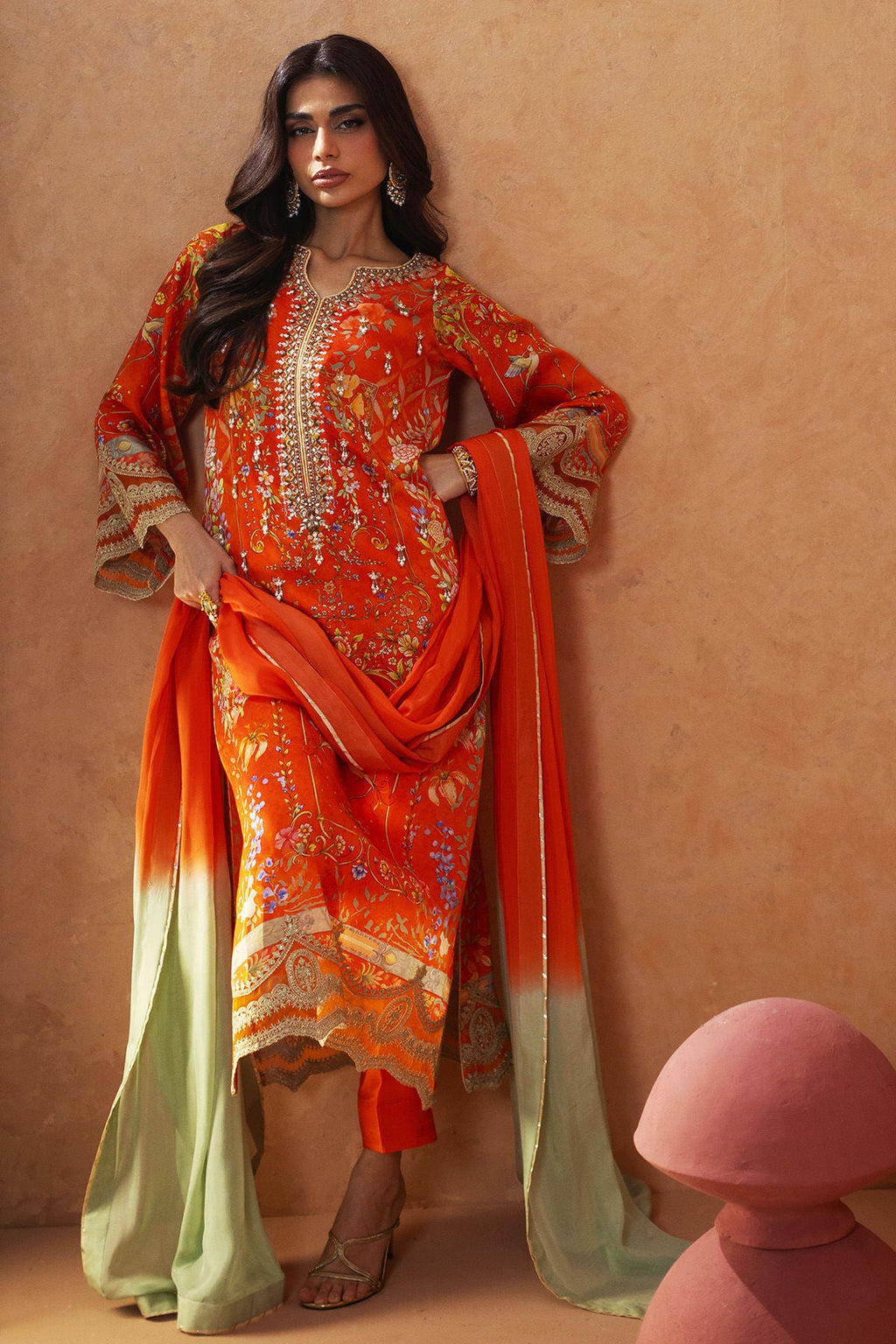 Annus Abrar | Lima Luxe Silk | Urisha (Shirt, Pants and Dupatta)
