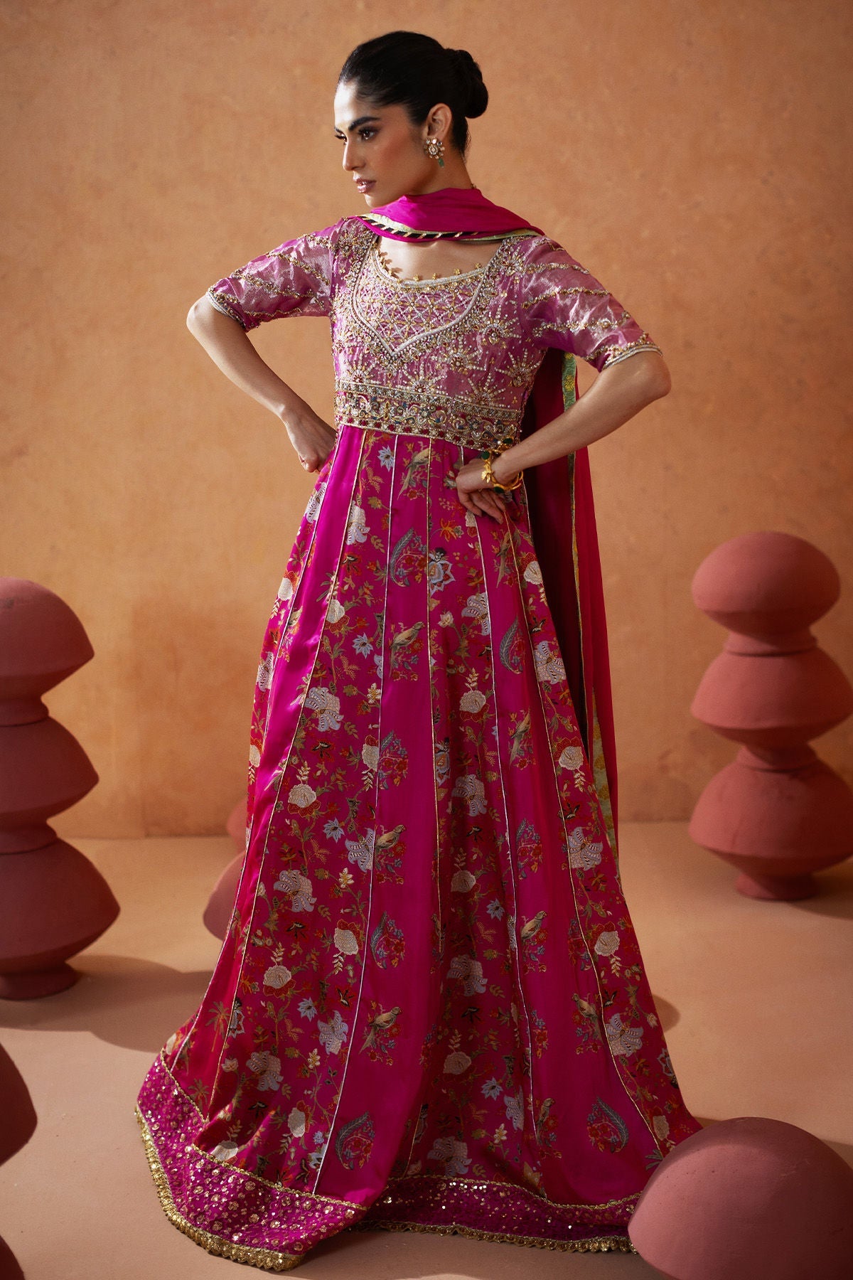 Annus Abrar | Lima Luxe Silk | Roshanay Kalidar (Kalidar, Pants and Dupatta)