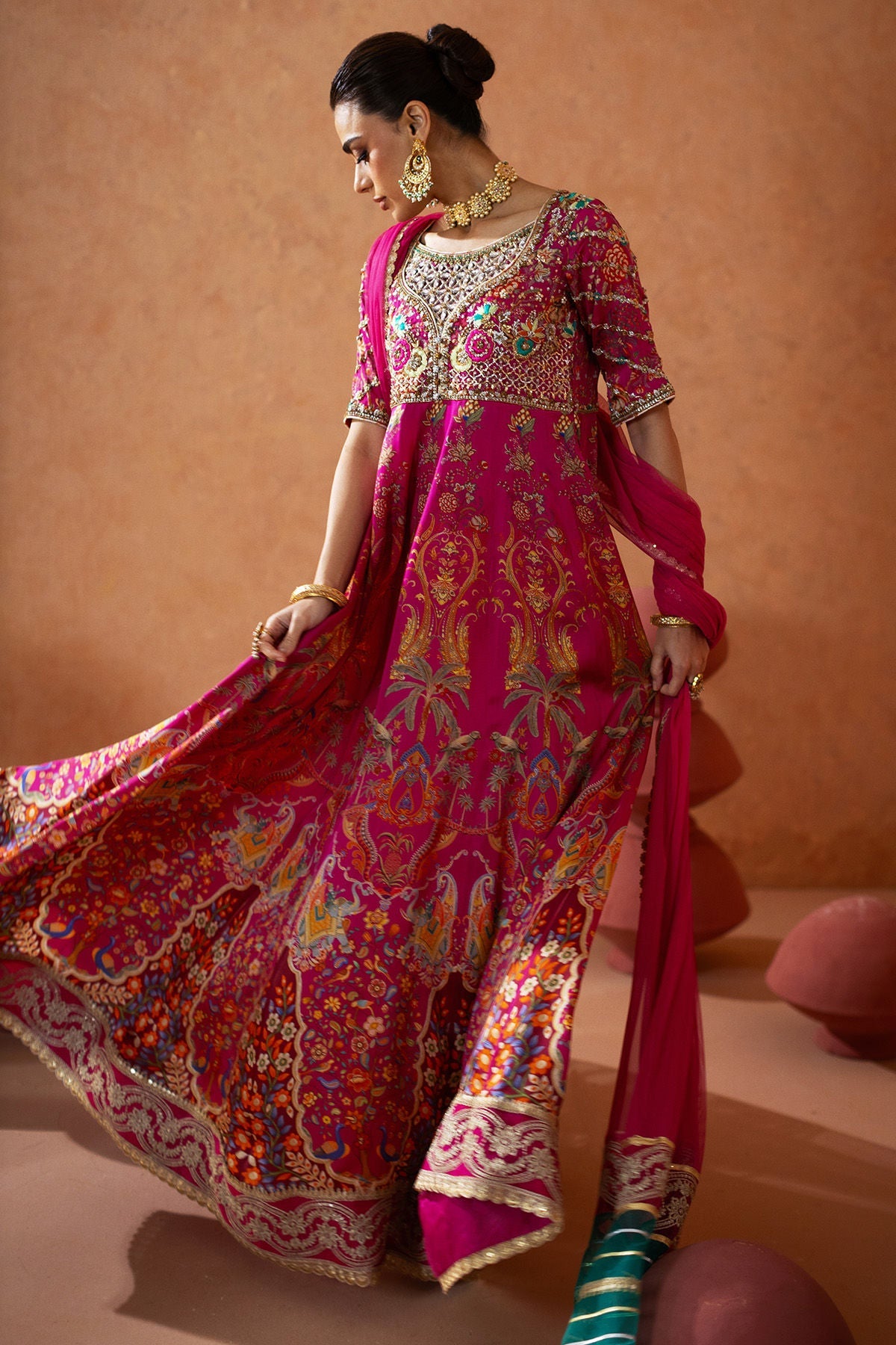 Annus Abrar | Lima Luxe Silk | Relana Kalidar (Kalidar, Pants and Dupatta)