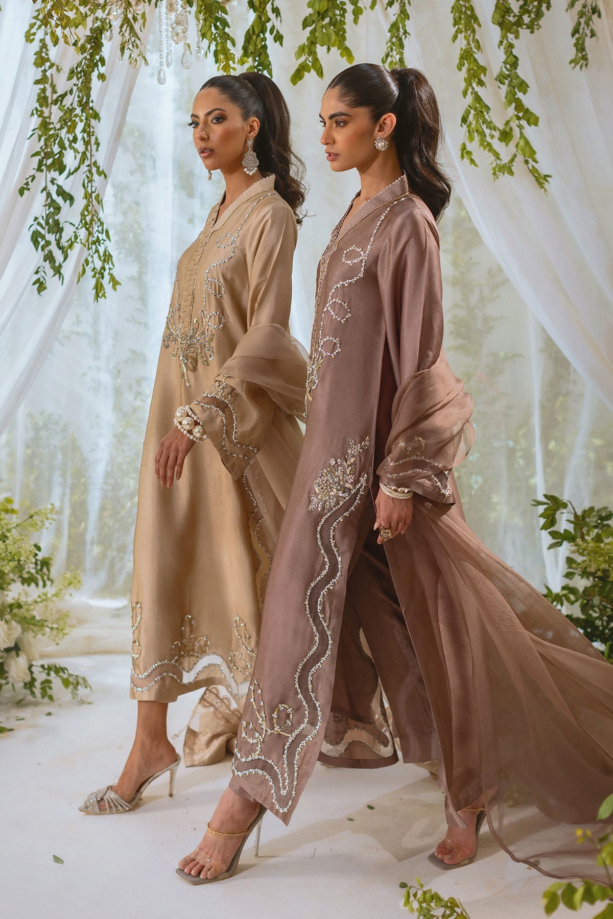 Annus Abrar | Lumi Eid Edit | Amalina Taupe (Shirt and Pants)